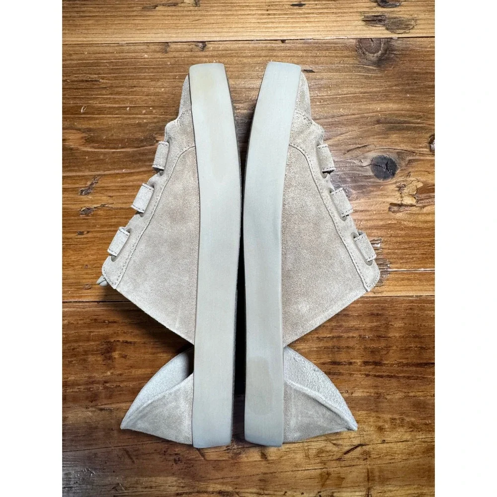 Freda Salvador LIBBY D'ORSAY SNEAKER Stucco Suede 3 Strap Made in Spain Womens 8